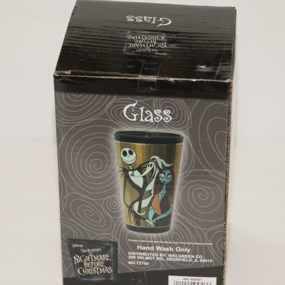 New NIGHTMARE BEFORE CHRISTMAS Drinking Glass NWT - Picture 3 of 4